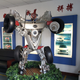 The transformer greets visitors at the entrance of BYD’s manufacturing plant in Shenzhen, China.